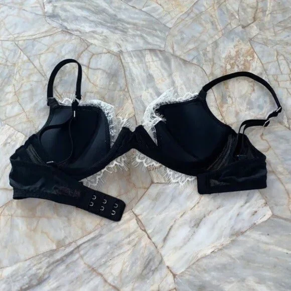 VS Very‎ Sexy Lined Plunge Leather Bra 34B